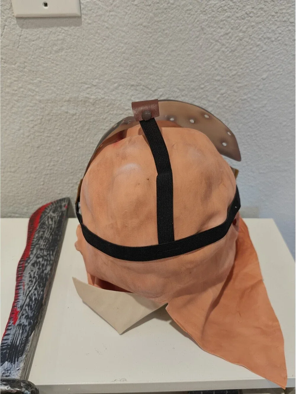 Horror Jason Mask with Bloody Machete Prop Costume Set